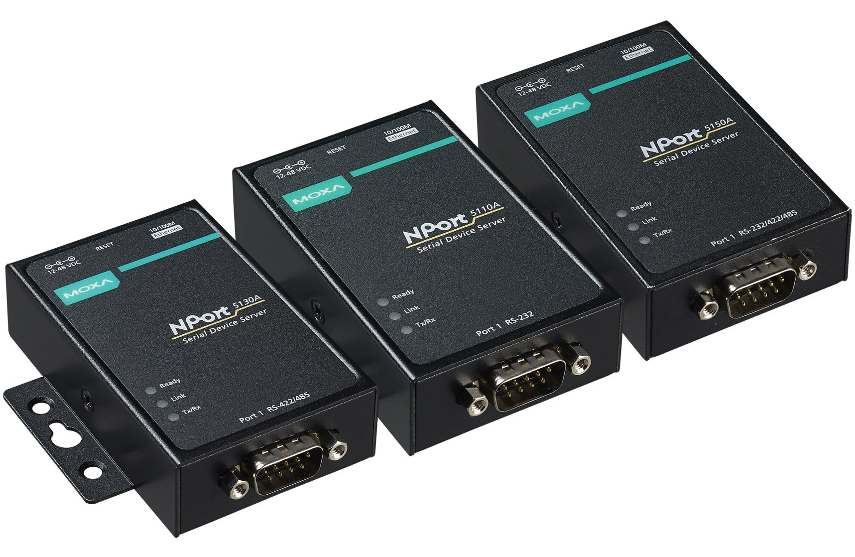 MOXA NPort 5150A – Server Di Dispositivi Con Porta Seriale – Alimentazione 12-48 VDC – Connessione Ethernet Stabile